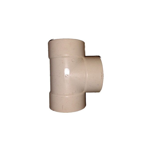 NDS L4P01 PVC Tee 4" x 4" x 4" White Plumbing PVC 8" X 4 1/2" X 6 1/2" - Picture 2 of 3